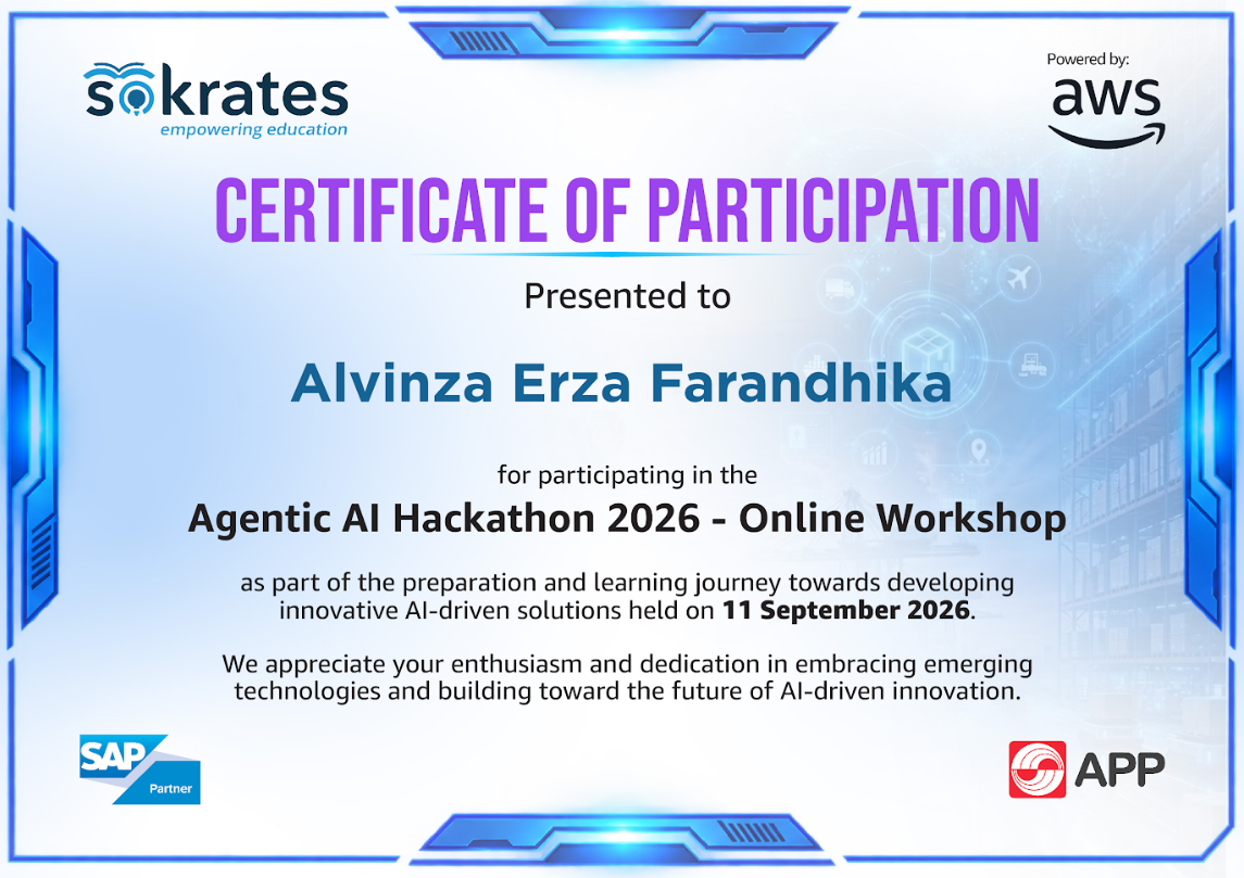 Participant on Agentic AI Hackathon 2026 - Online Workshop